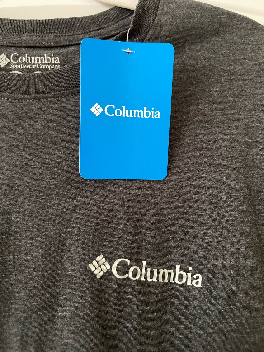 NWT Columbia Long Sleeve Shirt Dark Heather Grey - Men’s Small - Mountain Design - Picture 6 of 9